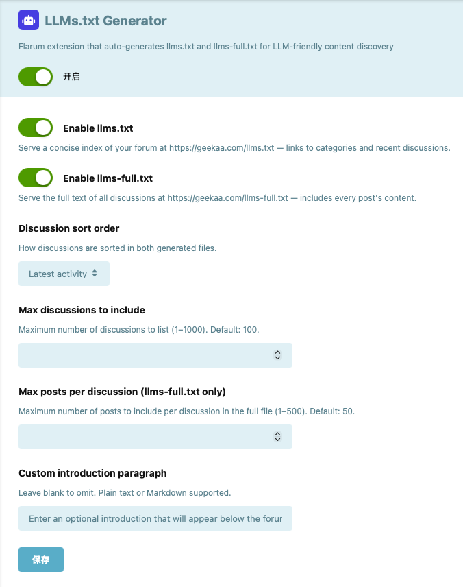 LLMs.txt Generator — serve llms.txt & llms-full.txt for AI discovery ...
